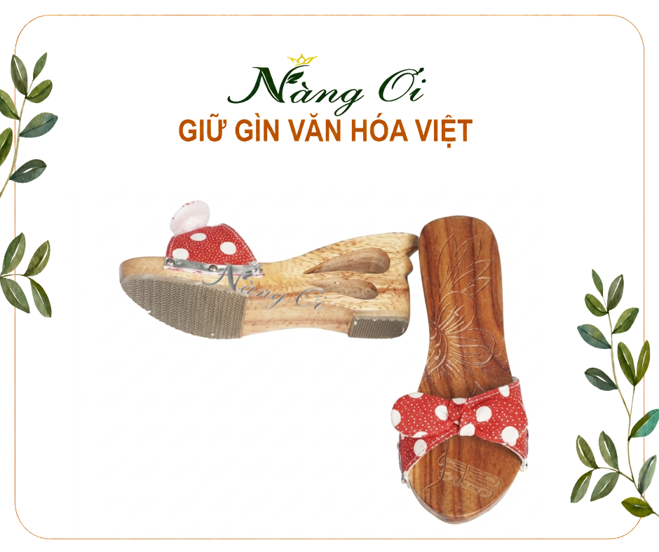guốc gỗ hai giọt nước